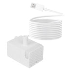 SIBAYS 15L Dog Water Fountain Replacement Pump, USB 5V 1A Pet Water Fountain Pump, Ultra Quiet Dog Water Dispenser Pump with LED Light, White(Model: P05)